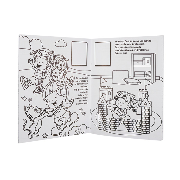 Libro Infantil Oremos Para Colorear Oraciones Para Niños [TLA490P]  