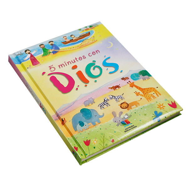Libro Infantil 5 Minutos Con Dios Edad 5 a 9 Tapa Dura [TLA453P] 