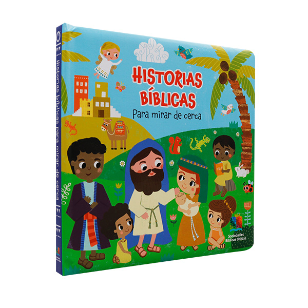 Libro Infantil Historias Bíblicas Para Mirar de Cerca Edad 4 a 6 Tapa Dura [TLA46+3aP] 