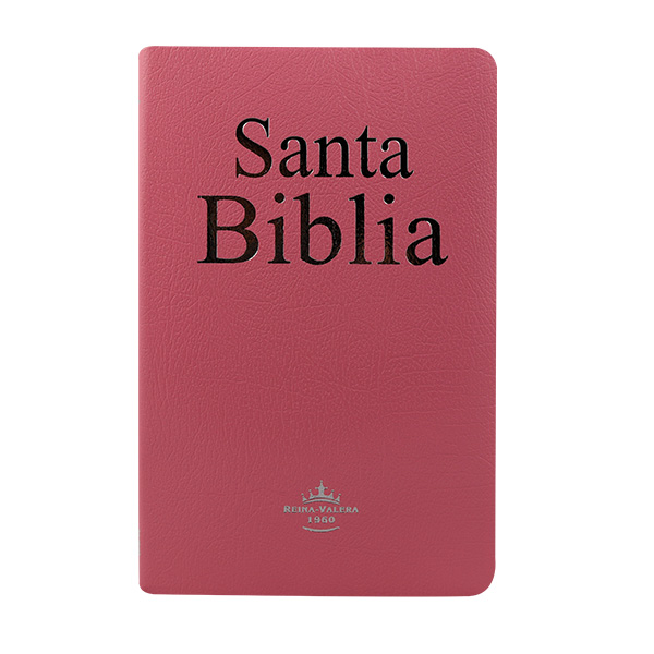 Biblia Reina Valera 1960 Mediana Letra Mediana Imitación Piel Rosa Ultrafina [RVR065e]