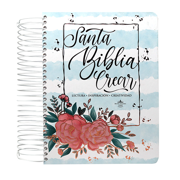 Biblia Crear Reina Valera 1960 Grande Letra Grande Tapa Dura Flores [RVR083cLGPJR]