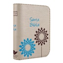 Biblia Reina Valera 1960 Mini-Bolsillo Letra Chica Imitación Piel Beige Cierre [RVR016ZPJR]