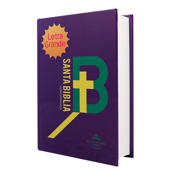 Biblia Reina Valera 1960 Chica Letra Mediana DR Tapa Dura Purpura [RVR043cLG]