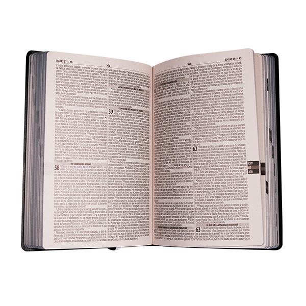 Biblia Fuente de Bendiciones Reina Valera 1960 Mediana Letra Mediana Imitación Piel Negro [RVR.65uecFBPJR]