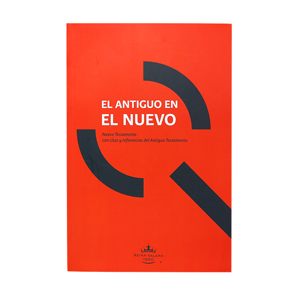 Nuevo Testamento  El Antiguo en el Nuevo Reina Valera 1960 Bolsillo Letra Mediana Rústica Naranja [RVR280EE]