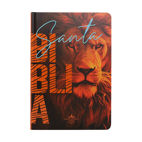 Biblia Reina Valera 1960 Mediana Letra Grande Tapa Dura León Naranja [RVR063cLGPJR]  