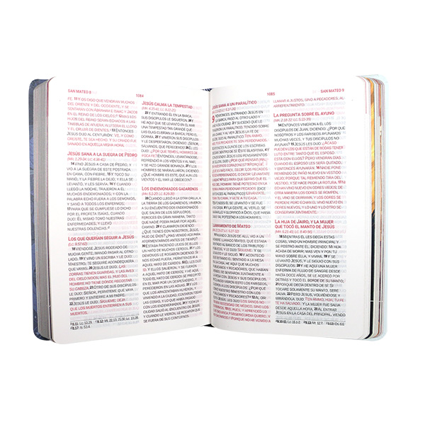 Biblia Reina Valera 1960 Mediana Letra Grande MAYUSCULA Tapa dura Cruz con flores [RVR.063cLGPJR-MAY] 