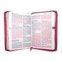 Biblia Reina Valera 1960 Mediana Letra Grande PVC Rosa con cierre [RVR.065cLGPJRZ] 
