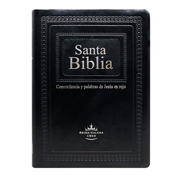 Biblia Reina Valera 1960 Grande Letra Gigante Imitación Piel Negro Lujo [RVR086CLGIPJR]