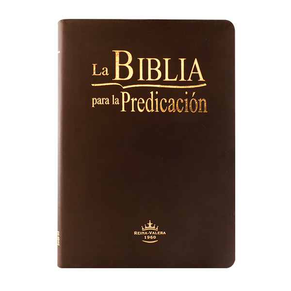 Biblia de Estudio para la Predicación Reina Valera 1960 Grande Letra Grande Imitación Piel Café [RVR085LG]