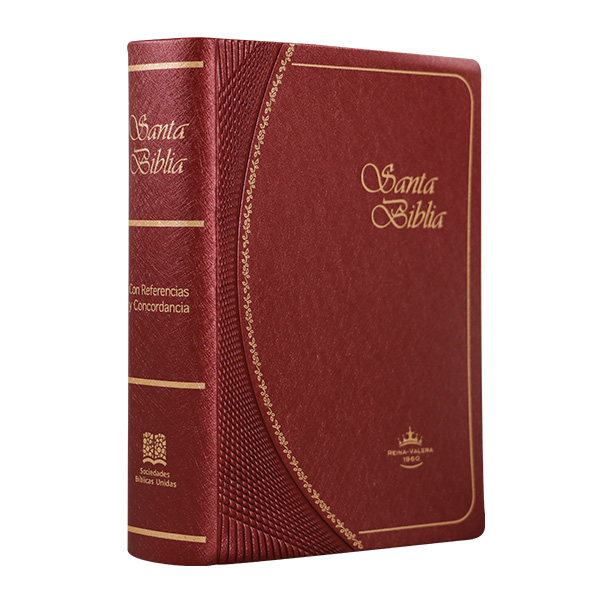 Biblia Reina Valera 1960 Tamaño Bolsillo Letra Chica Vinil Vino Ocean [RVR022c]
