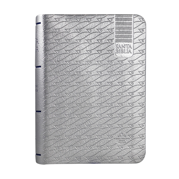 Biblia Reina Valera 1960 Tamaño Bolsillo Letra Mediana Imitación Piel Plata [RVR025cRP]