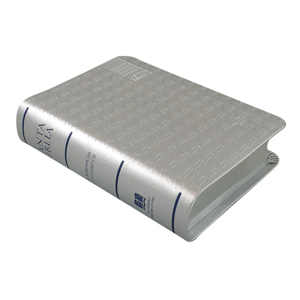 Biblia Reina Valera 1960 Tamaño Bolsillo Letra Mediana Imitación Piel Plata [RVR025cRP]