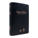 Biblia Reina Valera 1960 Mediana Letra Gigante Vinil Negro Canto Cobre Afinidad  RVR062cLGiPJR-MEX