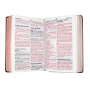 Biblia Reina Valera 1960 Mediana Letra Gigante Vinil Vino Canto Cobre Afinidad  RVR062cLGiPJR-MEX