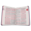 Biblia Reina Valera 1960 Grande Letra Mediana Tapa Dura Slim con margen Morado con Flores [RVR.83cFBPJR] 