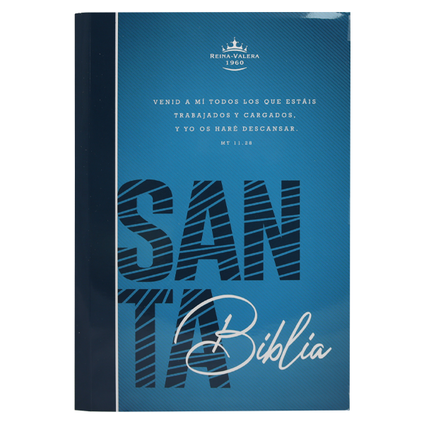 Biblia Misionera Reina Valera 1960 Mediana Letra Mediana Tapa Rústica Azul [RVR.60uecFBPJr] 