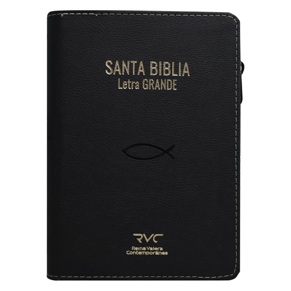 Biblia Reina Valera Contemporánea Mediana Letra Grande Imitación Piel Negro [RVC.66cZTILG] 