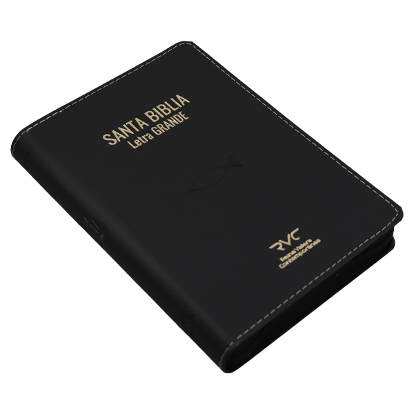 Biblia Reina Valera Contemporánea Mediana Letra Grande Imitación Piel Negro [RVC.66cZTILG] 