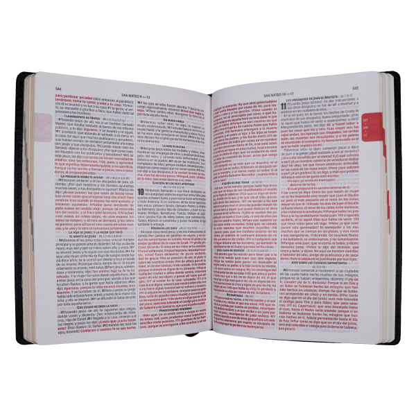 Biblia Reina Valera 1960 Grande Letra Mediana Piel Slim con margen Negro [RVR.89cFBPJR]  