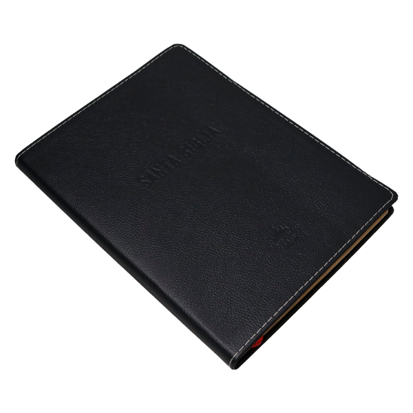 Biblia Reina Valera 1960 Grande Letra Mediana Piel Slim con margen Negro [RVR.89cFBPJR]  