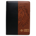Biblia Reina Valera 1960 Mediana Letra Gigante Imitación Piel León Azul/Marrón [RVR066cLGiPJRZTI] 