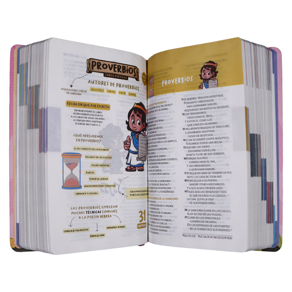 Biblia Infantil Amigos de la Biblia Reina Valera 1960 Mediana Letra Grande MAYUSCULA Tapa Dura Rosa [RVR063cLGPJR-MAY] 