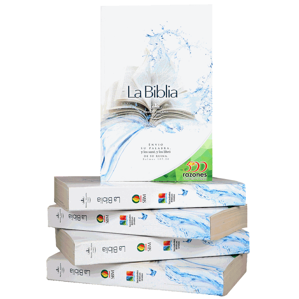 Biblia Misionera 500 Razones para Alcanzar Reina Valera 1960 Mediana Letra Mediana Tapa Rústica [RVR060] 