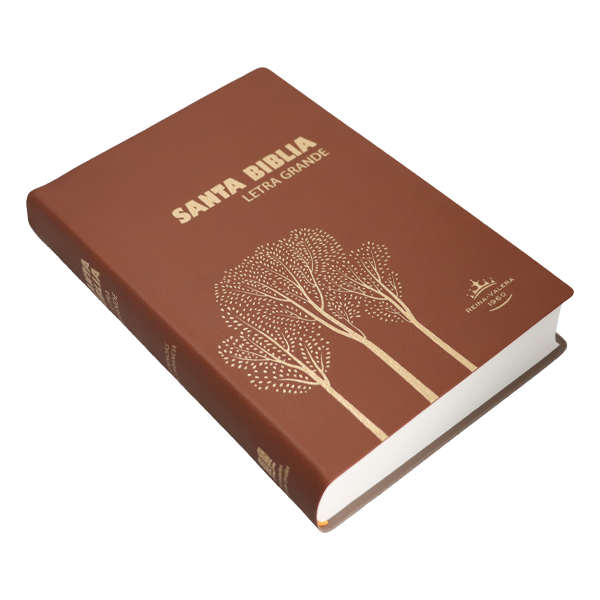 Biblia Reina Valera 1960 Mediana Letra Grande Vinil Árboles Café [RVR062CLG PT] 