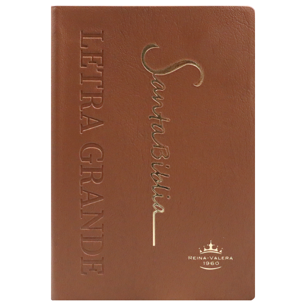 Biblia Reina Valera 1960 Mediana Letra Grande Vinil Marrón [RVR062cLG PE] 