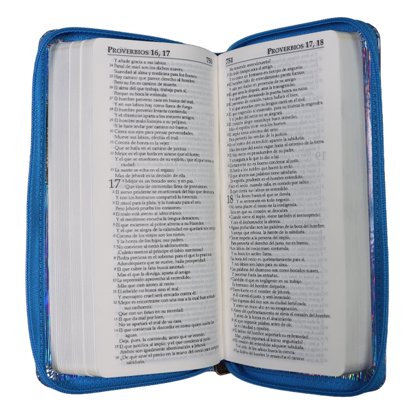 Biblia Reina Valera 1960 Agenda Letra Mediana Imitación Piel Azul [RVR035XZ CM] 