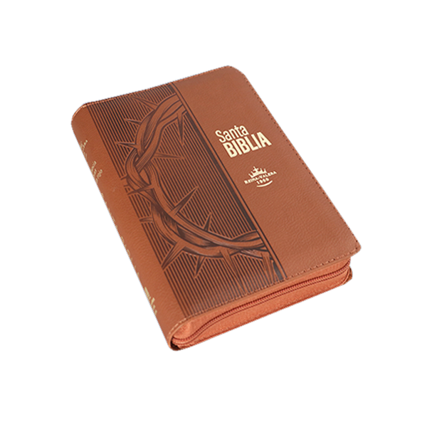 Biblia Reina Valera 1960 Chica Letra Grande Imitación Piel Marrón Corona [RVR046ZTILGPJR] 