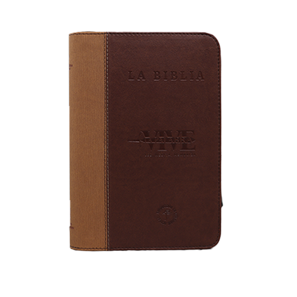 Biblia Vive la Palabra Traducción Lenguaje Actual Mediana Letra Grande Imitación Piel Marrón/Café [TLA.66LGZT] 
