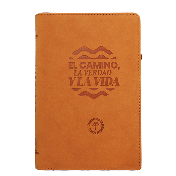 Biblia El Camino La Verdad y La Vida Traducción Lenguaje Actual Mediana Letra Grande Imitación Piel Miel Código QR [TLA066ZLGPPJR] 