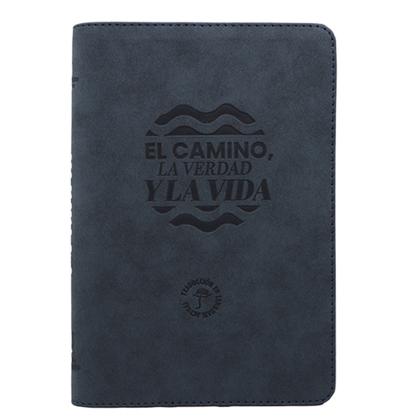 Biblia El Camino La Verdad y La Vida Traducción Lenguaje Actual Mediana Letra Grande Imitación Piel Azul Código QR [TLA066LGZ] 