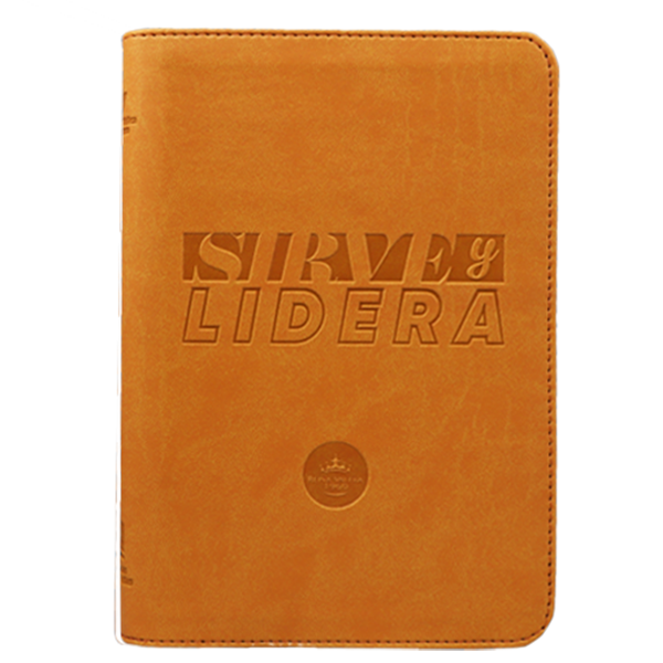 Biblia Sirve y Lidera Reina Valera 1960 Mediana Letra Grande Imitación Piel Mostaza Código QR [RVR066LGZPJR] 