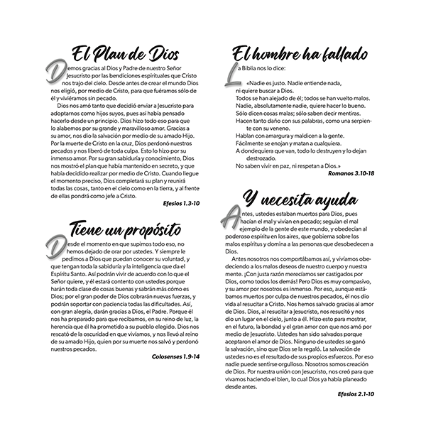 Paquete de Folletos Plan de Dios Traducción al Lenguaje Actual - Jesús (100 Piezas) 