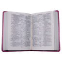 Biblia Reina Valera 1909 Mediana Letra Chica Imitación Piel Púrpura VR055 SS 
