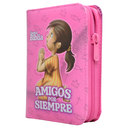 Biblia Infantil Amigos por Siempre Reina Valera 1960 Tamaño Bolsillo Letra Mediana Vinil Rosa Cierre PJR [RVR022cdPZPJRa]   