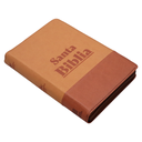Biblia Reina Valera 1960 Mediana Letra Grande Imitación Piel Camel/ Café QR Cierre Índice PJR [RVR066cLGZTIPJR]  