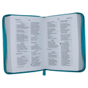 Biblia Traducción Lenguaje Actual Chica Letra Chica Imitación Piel Turquesa Cierre [TLA.46ZLM] 