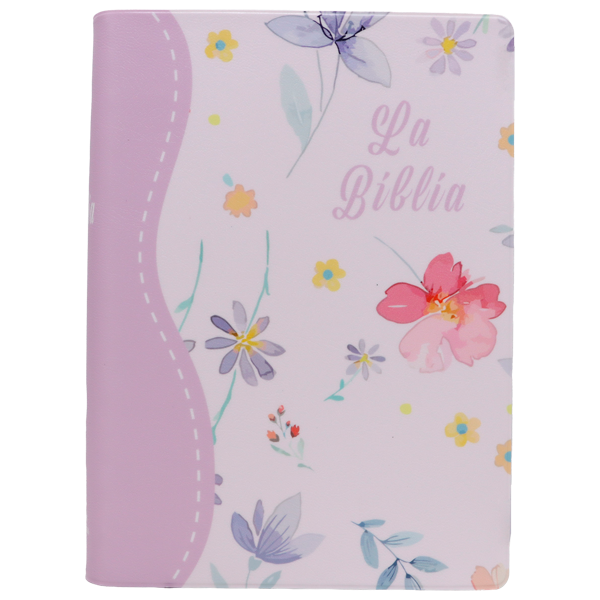Biblia Traducción Lenguaje Actual Chica Letra Grande 8 pts Vinil Canto Morado TLA042LG Flourish 