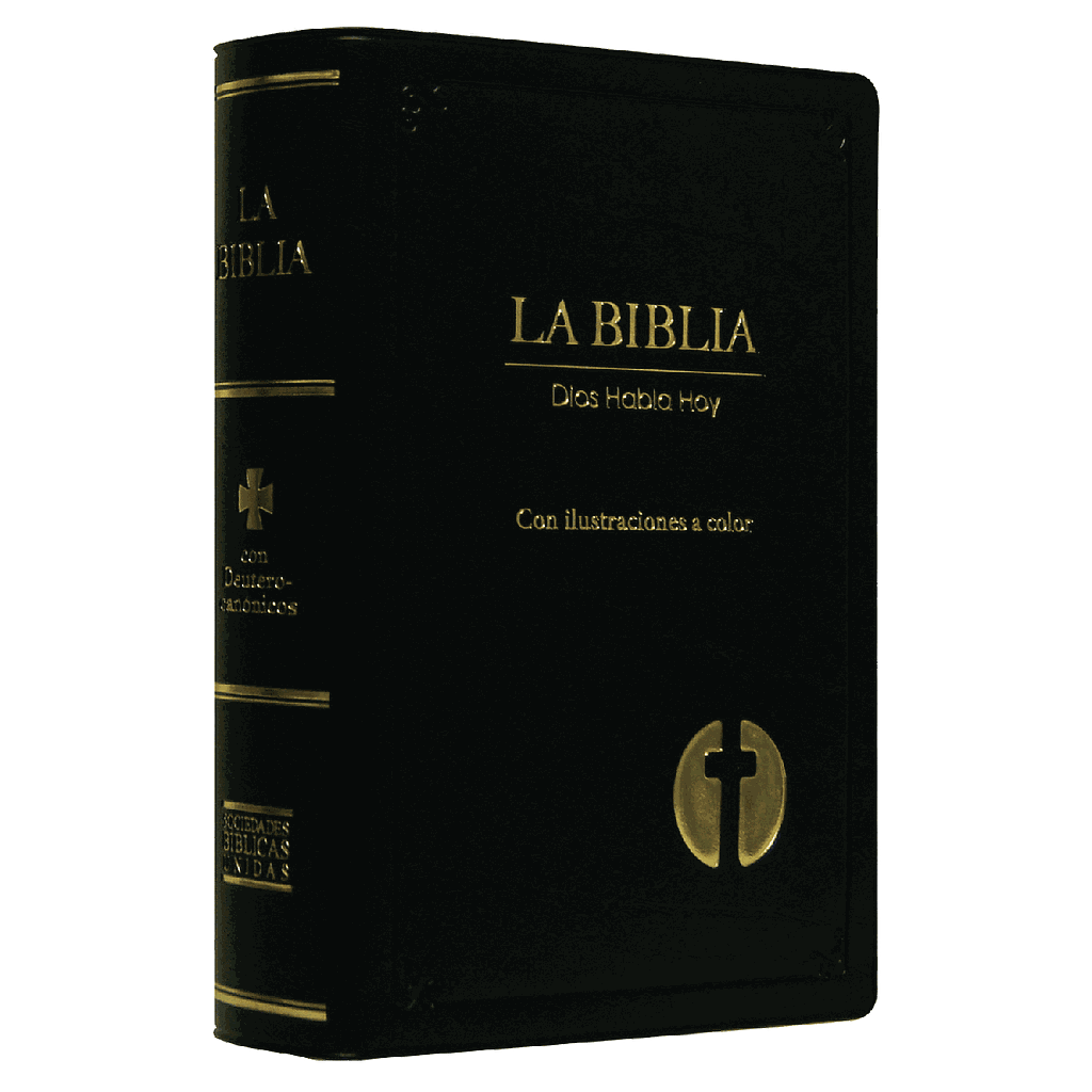 Biblia con Ilustraciones a Color Dios Habla Hoy Letra Grande Color Negro [DHH052DP]