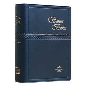 Biblia Reina Valera 1960 Tamaño Bolsillo Letra Chica Vinil Azul [RVR022c]