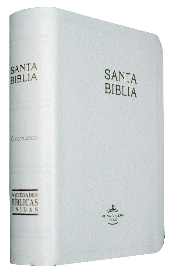 Biblia Reina Valera 1960 Tamaño Bolsillo Letra Chica Imitación Piel Blanco [RVR025c]
