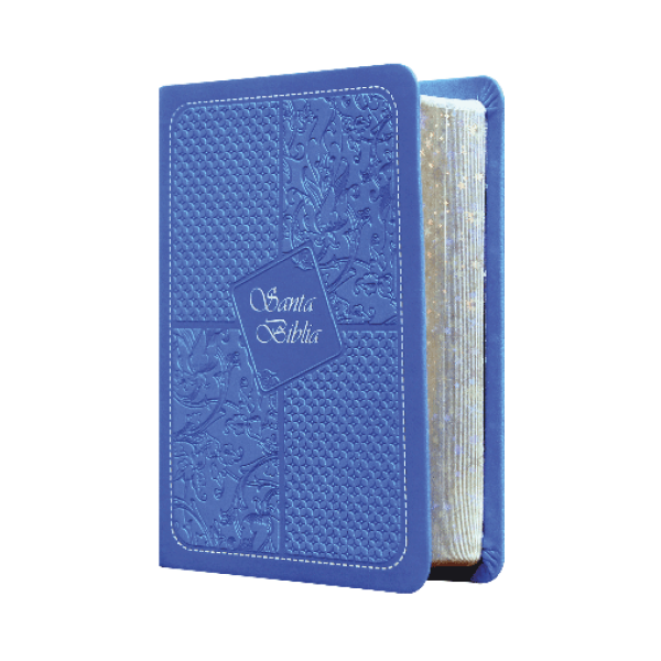 Biblia Reina Valera 1960 Bolsillo Letra Chica Imitación Piel Azul [RVR025cLG]