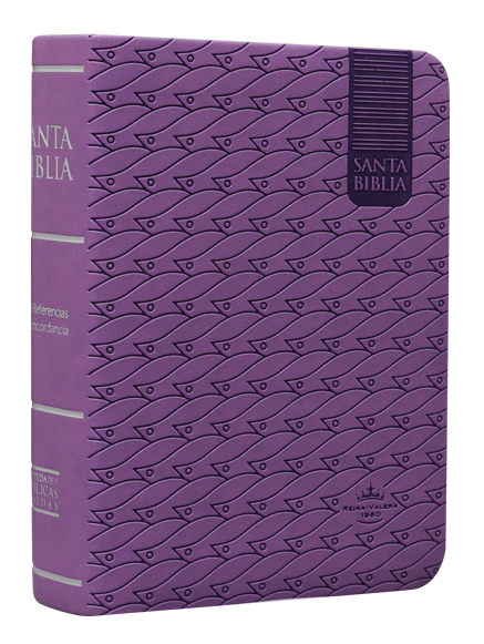 Biblia Reina Valera 1960 Tamaño Bolsillo Letra Mediana Imitación Piel Morado [RVR025cRP]