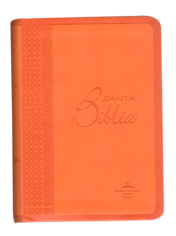 Biblia Reina Valera 1960 Tamaño Bolsillo Letra Mediana Imitación Piel Naranja [RVR025cTI]