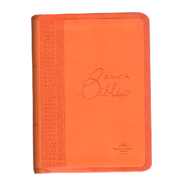 Biblia Reina Valera 1960 Tamaño Bolsillo Letra Mediana Imitación Piel Naranja [RVR025cTI]