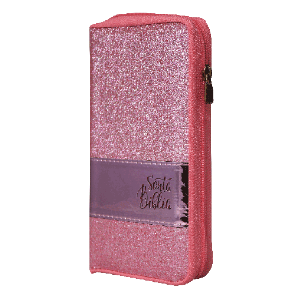 Biblia Reina Valera 1960 Tamaño Agenda Letra Chica Imitación Piel Rosa Claro [RVR035XZMD]